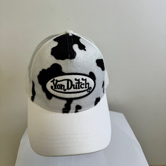 Von Dutch Cow Print Trucker Cap - Picture 2 of 5